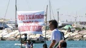 La protesta sul Magra