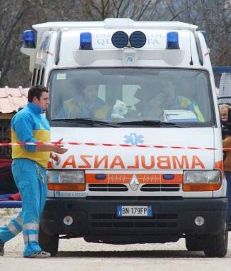 Un intervento della Misericordia di Quarrata    