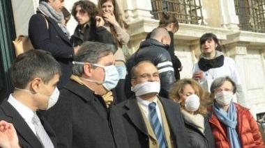 Una protesta dei ricercatori
