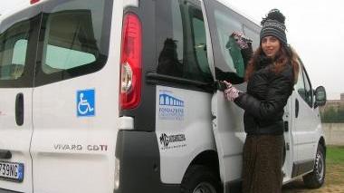 Il pulmino che sarà inaugurato