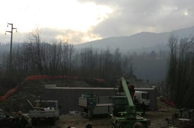 I lavori in corso a Castelnuovo     