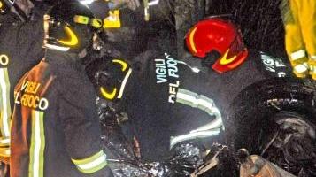 Intervento dei Vigili del fuoco su un incidente
