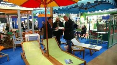 Uno stand della fiera Balnearia