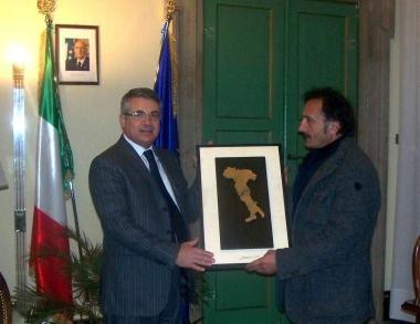 L'"Italia unita" dell'artista Francesco Siani