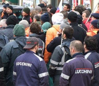 Operai della Lucchini   