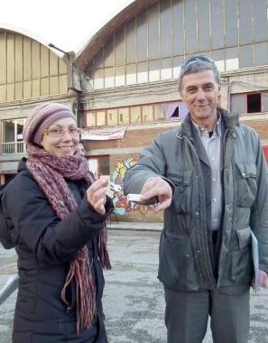 La riconsegna delle chiavi della sede di via Battisti 