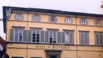 La sede centrale della Cassa di risparmio di Lucca