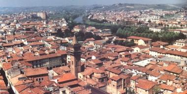 Una veduta aerea di Empoli