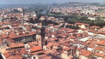 Una veduta aerea di Empoli