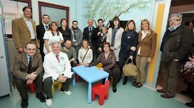 L’inaugurazione della sala giochi all’ospedale