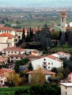 Una veduta di Poggio a Caiano