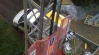 <strong>CROLLO DELLA PIATTAFORMA </strong>Due immagini dell’incidente all’ospedale di Massa lo scorso 25 ottobre