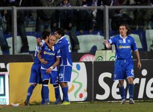 L'Empoli rischia con il Varese poi ci pensa il solito Coralli: 1-1