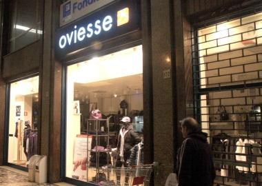 Il negozio Oviesse in via Grande