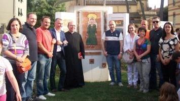L’inaugurazione del tabernacolo dedicato a Santa Verdiana