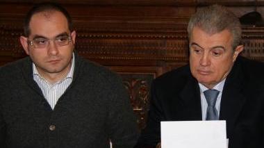 L’assessore regionale ai Trasporti Luca Ceccobao accanto all’assessore comunale alla Mobilità Roberto Caverni