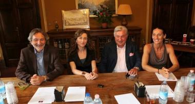 Il sindaco Bellandi, l’au Paganelli, l’ex amministratore Fiori e l’assessore regionale Scaletti