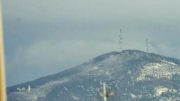 Il monte pisano imbiancato dalla neve