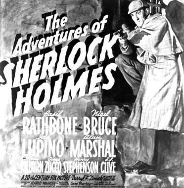Un vecchio film di Sherlock Holmes 