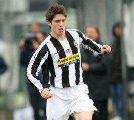 Marco Duravia con la maglia della Juventus 