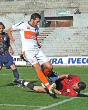 Stefanelli nella gara di domenica scorsa contro il Lammari 