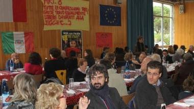 Una festa dell’Anpi al palazzo delle esposizioni di Empoli