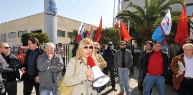 Qui e a lato Silvia Velo e due momenti della protesta 