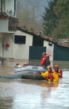 Unimmagine dellalluvione di Natale 2009 