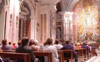 Linterno del santuario di Montenero 