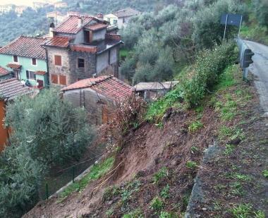 La frana a Matraia del 23 dicembre 
