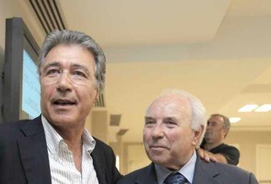 Il costruttore Andrea Bulgarella (a sinistra) e il presidente del Pisa Carlo Battini In alto l’area dove sorgerà la Cittadella