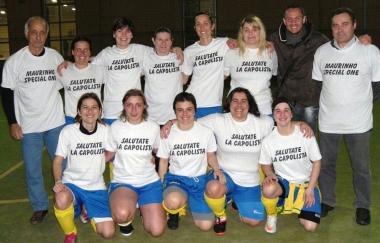 La formazione dellAntico Ponte di calcio a 5 femminile 