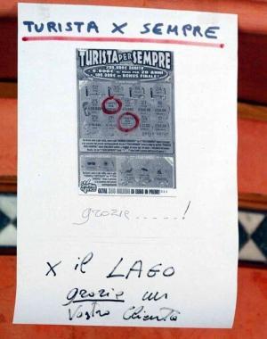 La fotocopia del biglietto 