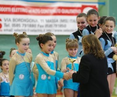 <b>MEDAGLIE.</b> Atlete del Centro Ginnastica Massarosa         