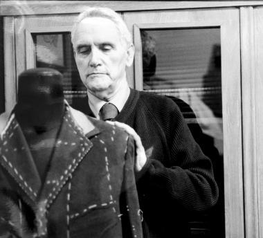 Lamberto Lorenzi nel suo atelier 