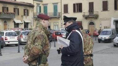 Militari in servizio in centro