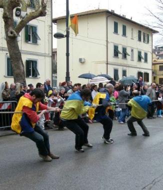 Unimmagine del palio di San Lazzaro della scorsa edizione  