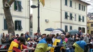 Un’immagine del palio di San Lazzaro della scorsa edizione