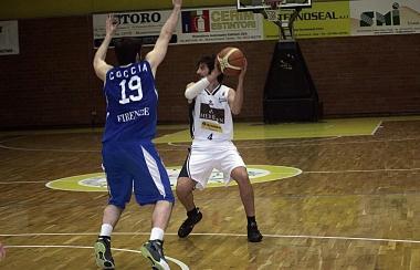 Biagioni in azione nella gara con il Punto Credito Firenze 