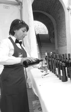 Una degustazione di vini  