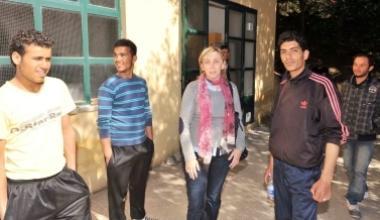 I primi migranti tunisini accolti al Parco di San Silvestro