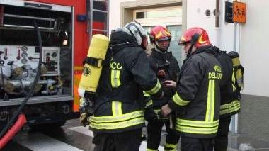 I vigili del fuoco al lavoro