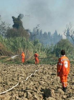Lanti-incendio boschivo di Rosignano 