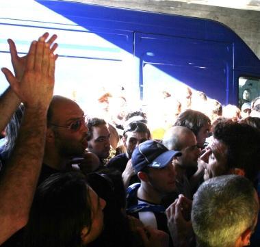Le proteste dopo Empoli-Padova 
