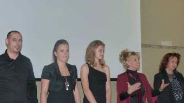 <b>PRESENTAZIONE.</b> Il cast del cortometraggio