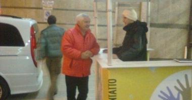 Lo stand del Punto di contatto alla stazione 