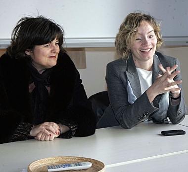 Da sinistra il sindaco di Pescia Roberta Marchi e lassessore regionale Daniela Scaramuccia 