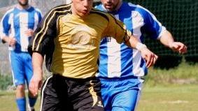 Un’azione del match