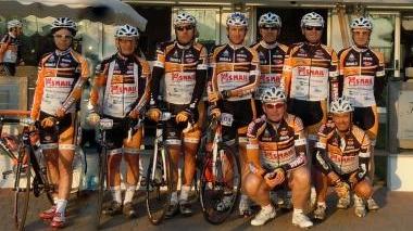 <b>CRAL CONTINENTAL. </b>Alcuni dei cicloamatori labronici presenti alla gara