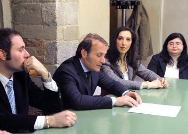 Il presidente della Camera penale pistoiese Andrea Mitresi (al centro) 